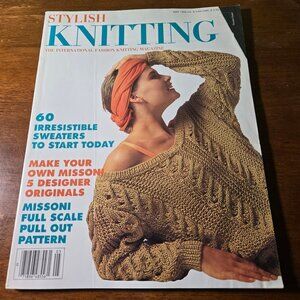 Stylish Knitting magazine May 1986 Vintage Sweaters Missoni FAIR